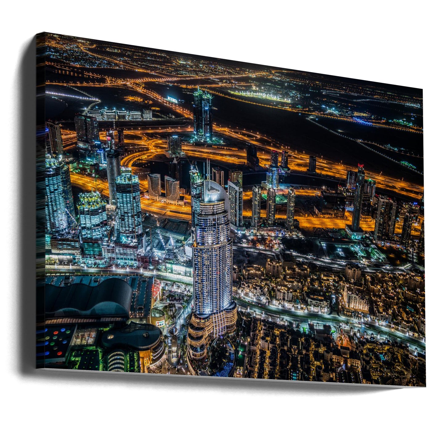 Dubai Nacht | Leinwand-Bilder