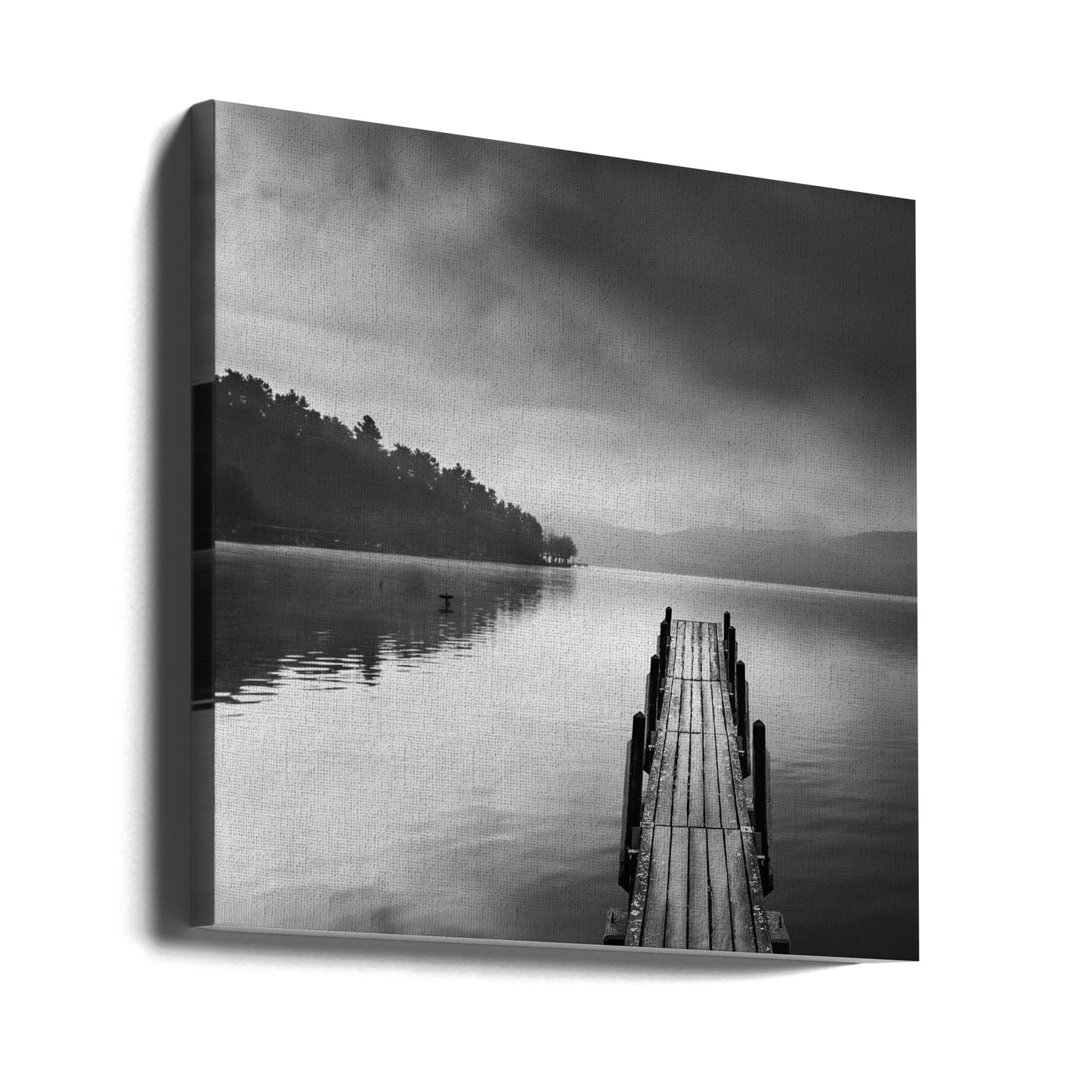 Lake view with Pier II | Canvas