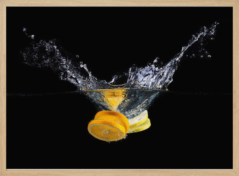 Orangenspritzer | Poster - Kunstdruck