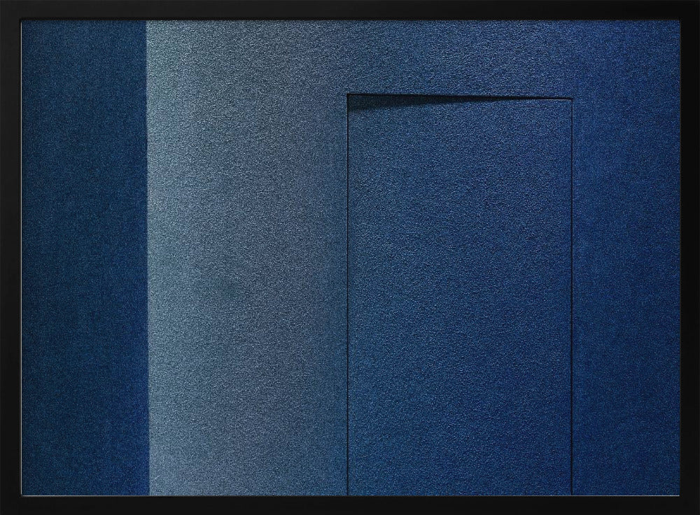 Blå minimalism eller en hemlig dörr | Poster