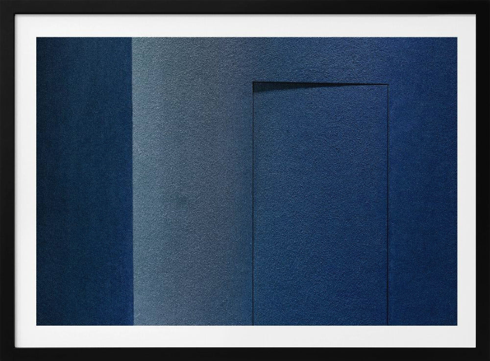 Blå minimalism eller en hemlig dörr | Poster