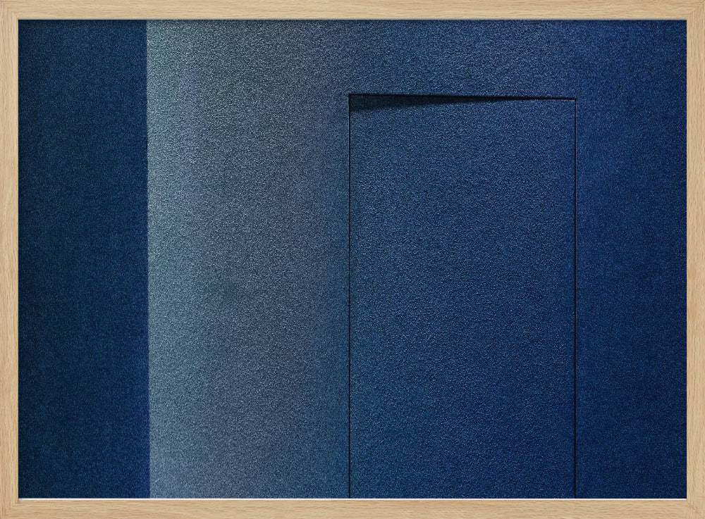 Blå minimalism eller en hemlig dörr | Poster