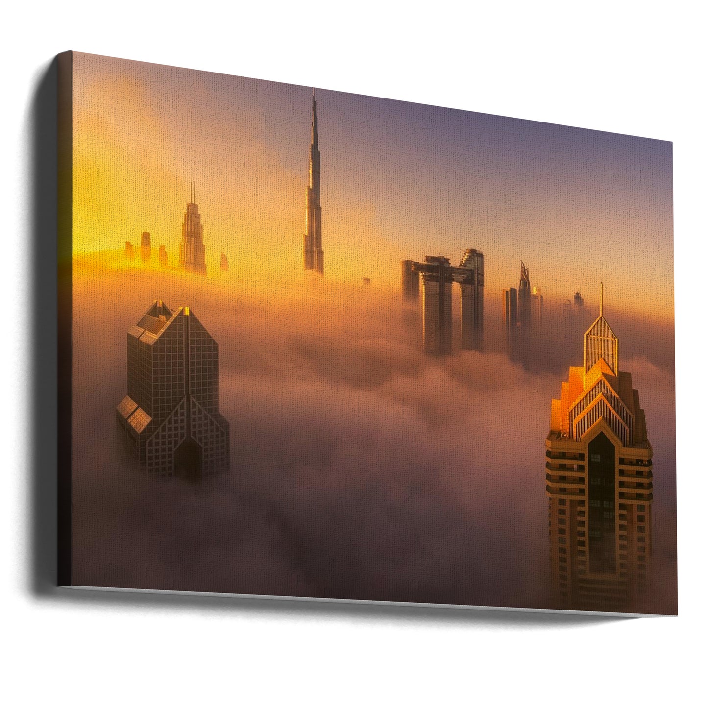 Dubai foggy sunrise in the city A738873 | Canvas