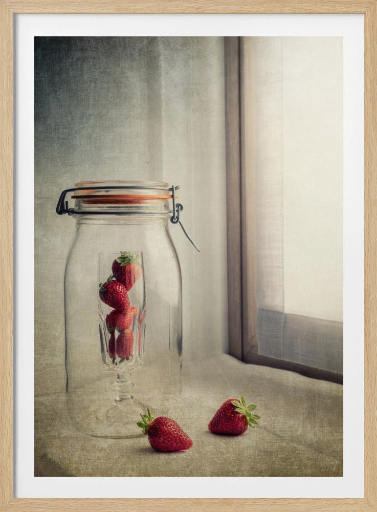 Das Rätsel der Erdbeere | Poster - Kunstdruck