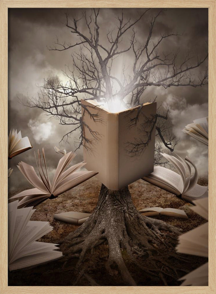 Gammal trädläsningsbok | Poster