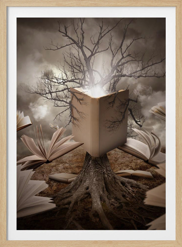 Gammal trädläsningsbok | Poster