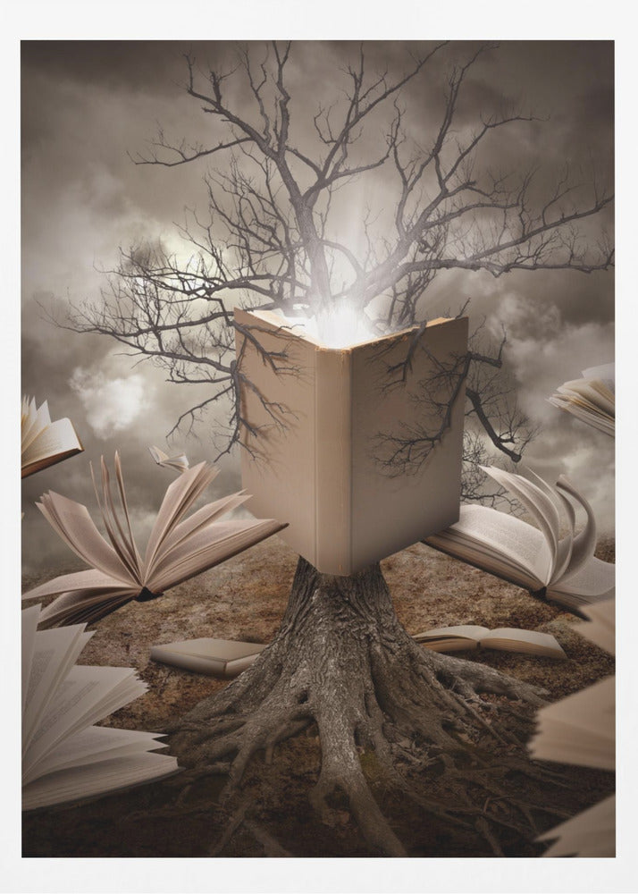 Gammal trädläsningsbok | Poster