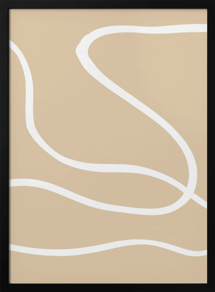 Beige linjer 01 | Poster