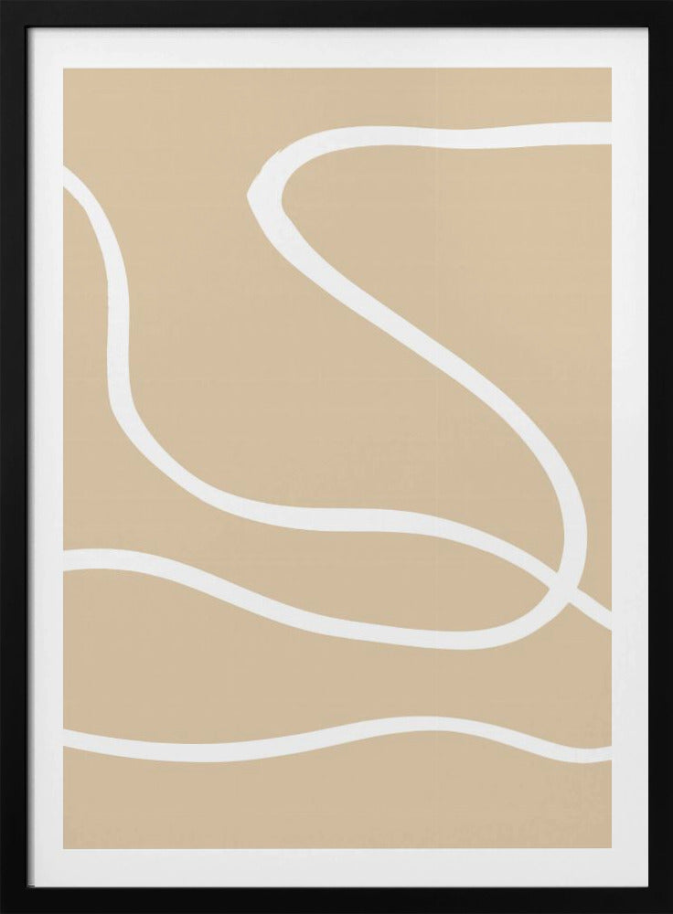 Beige linjer 01 | Poster