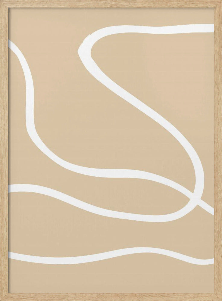 Beige linjer 01 | Poster