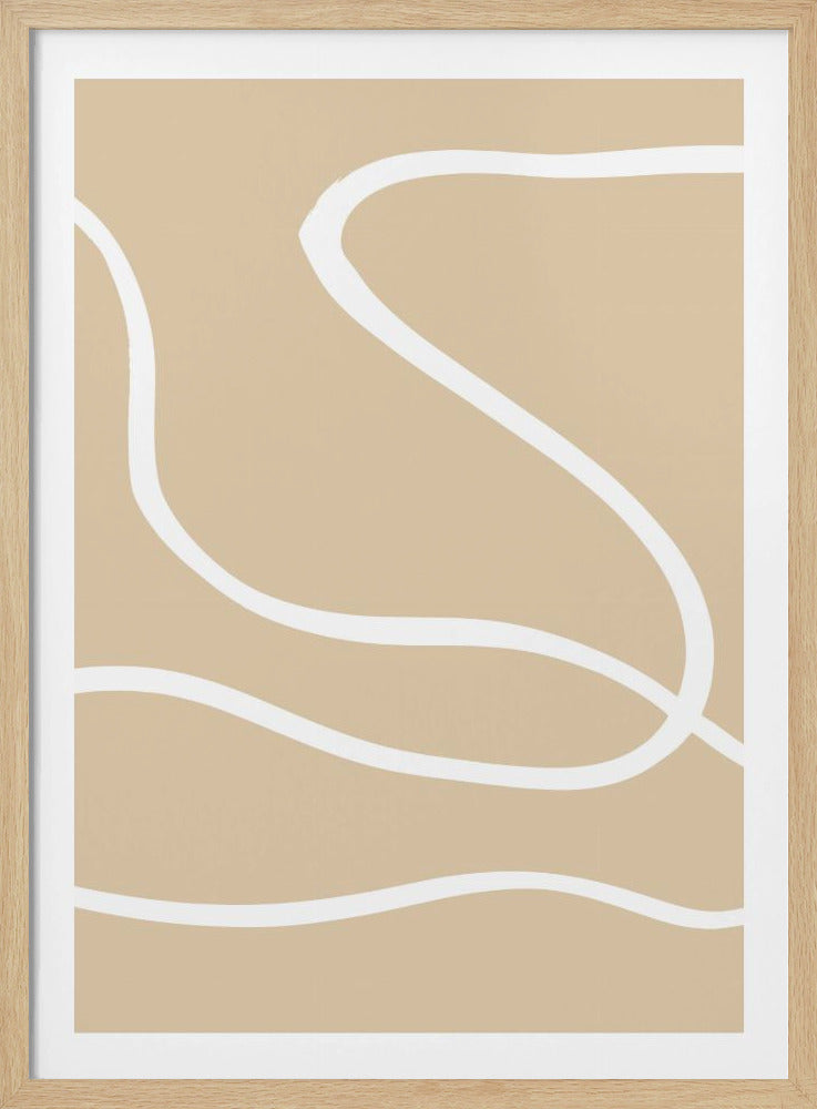 Beige linjer 01 | Poster
