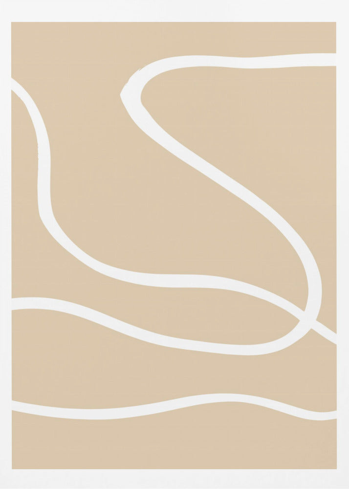 Beige linjer 01 | Poster