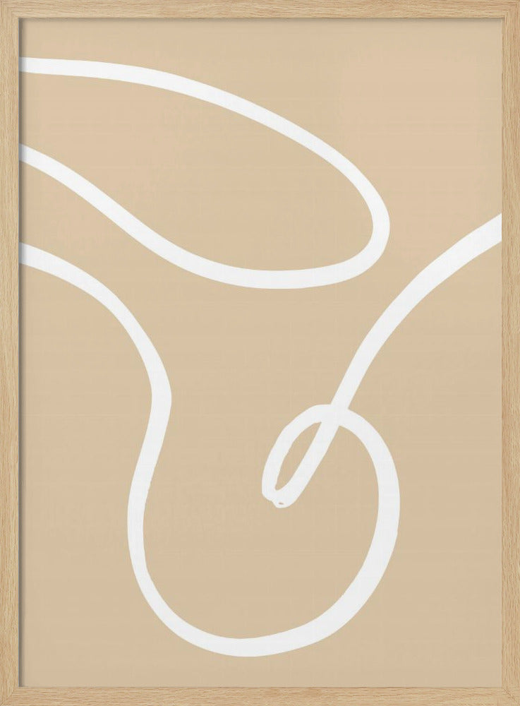 Beige linjer 02 | Poster