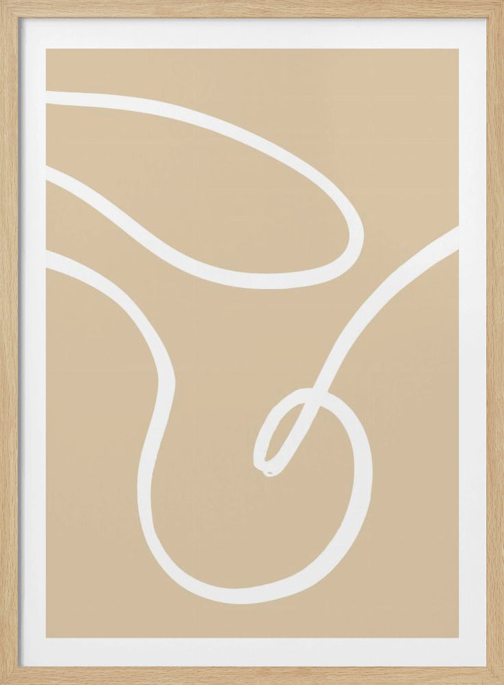 Beige linjer 02 | Poster