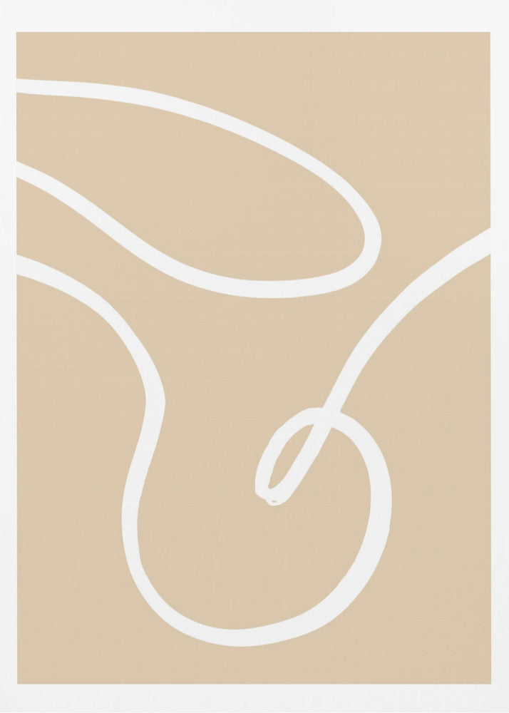 Beige linjer 02 | Poster