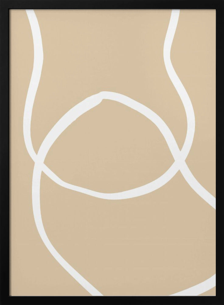 Beige linjer 04 | Poster