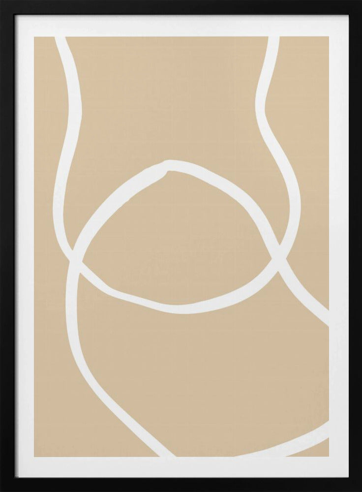 Beige linjer 04 | Poster