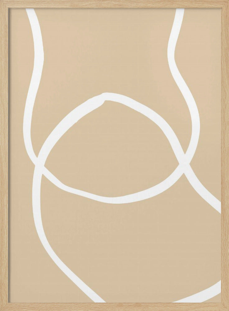 Beige linjer 04 | Poster