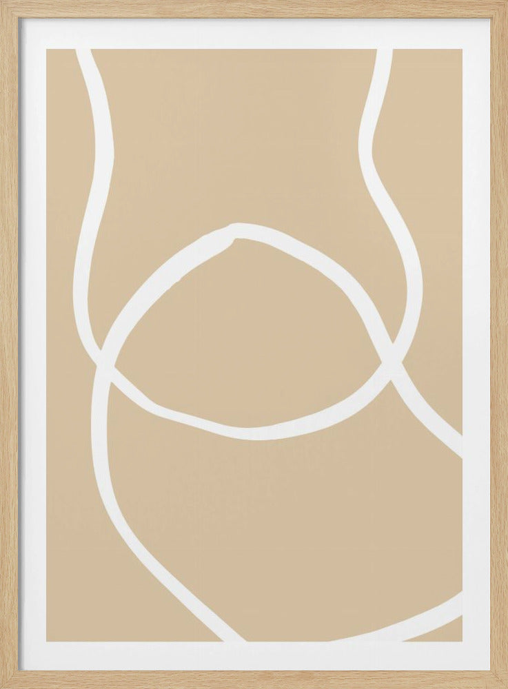 Beige linjer 04 | Poster