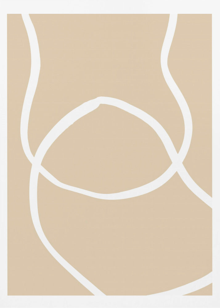 Beige linjer 04 | Poster