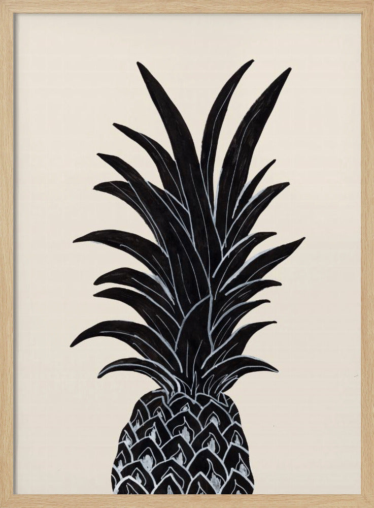 Czarny Ananas | Plakaty - Wydruki Artystyczne