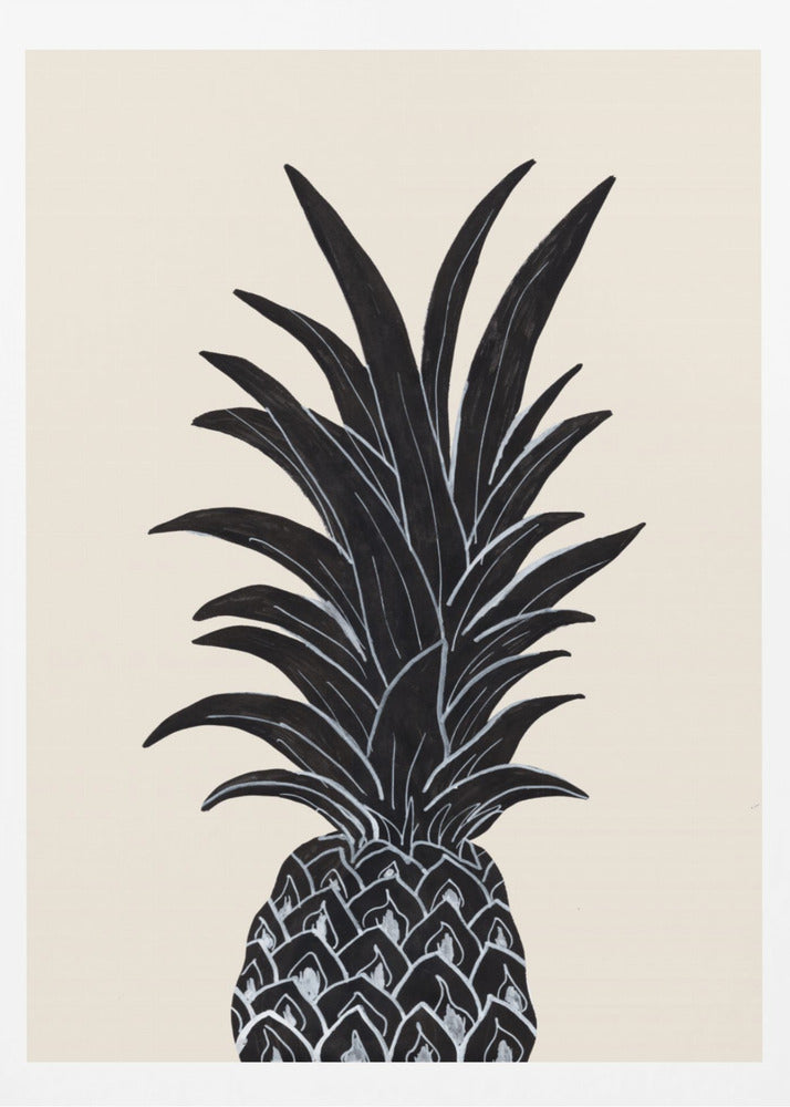 Svart ananas | Poster