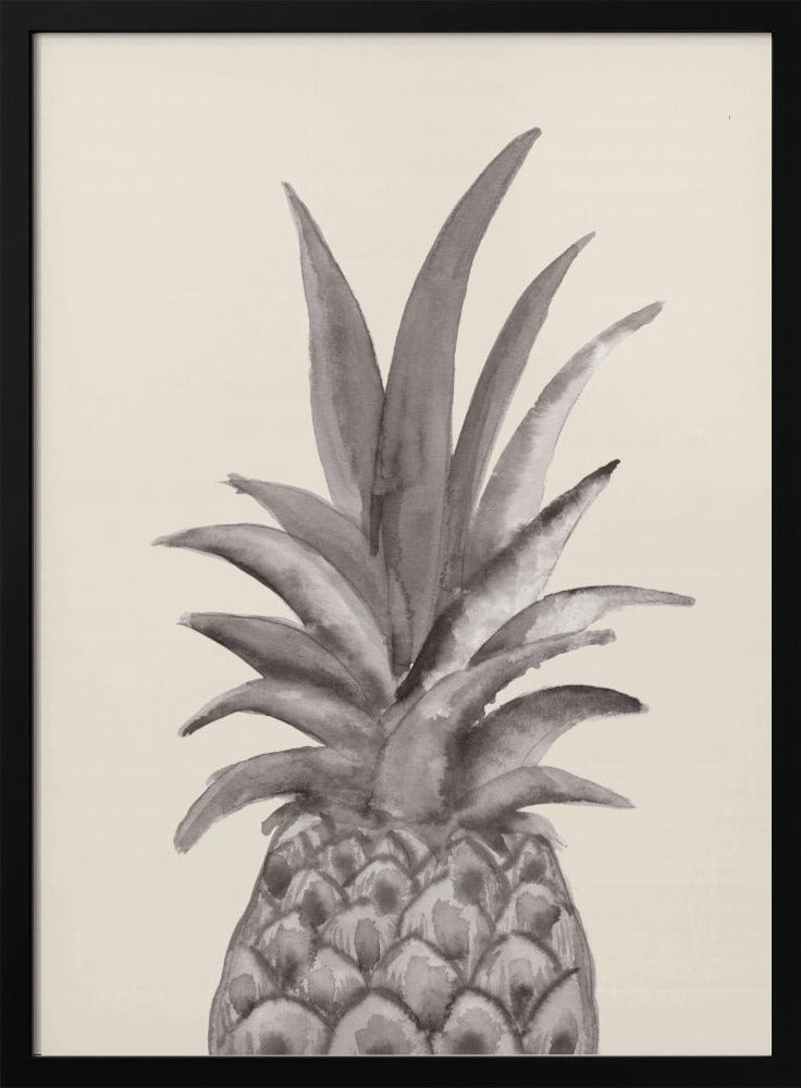 Tinte Ananas | Poster - Kunstdruck