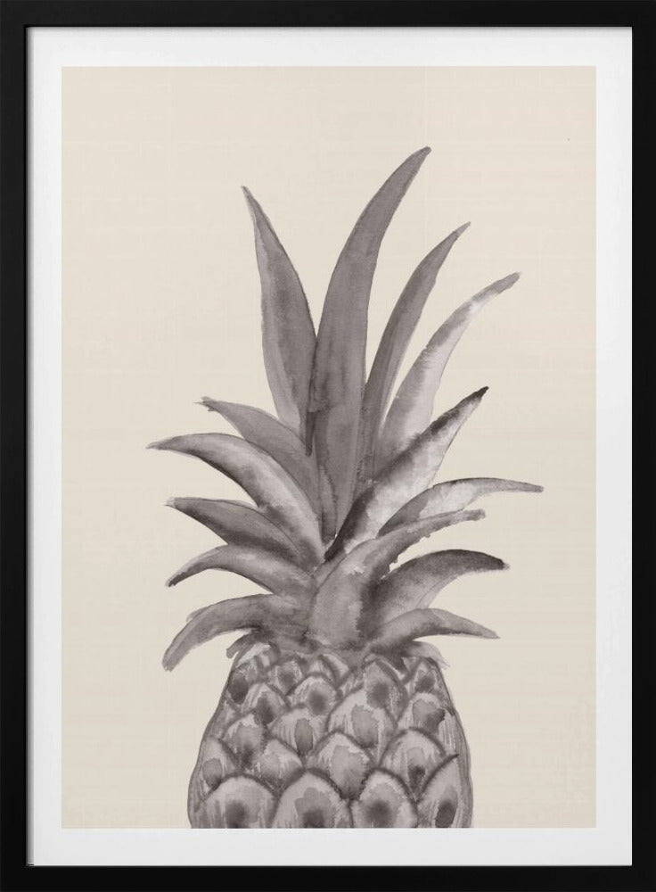 Tinte Ananas | Poster - Kunstdruck