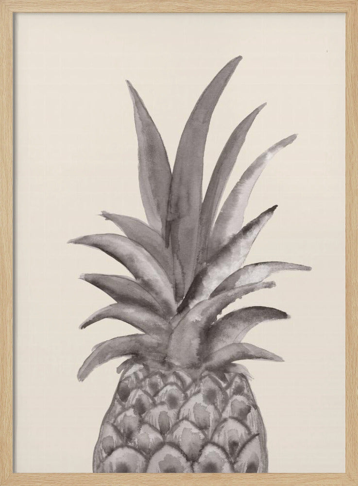 Tinte Ananas | Poster - Kunstdruck