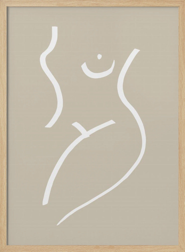 Kroppsskiss Sand | Poster