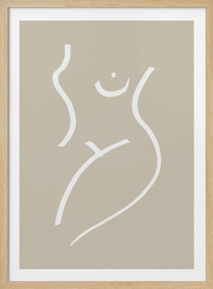 Kroppsskiss Sand | Poster