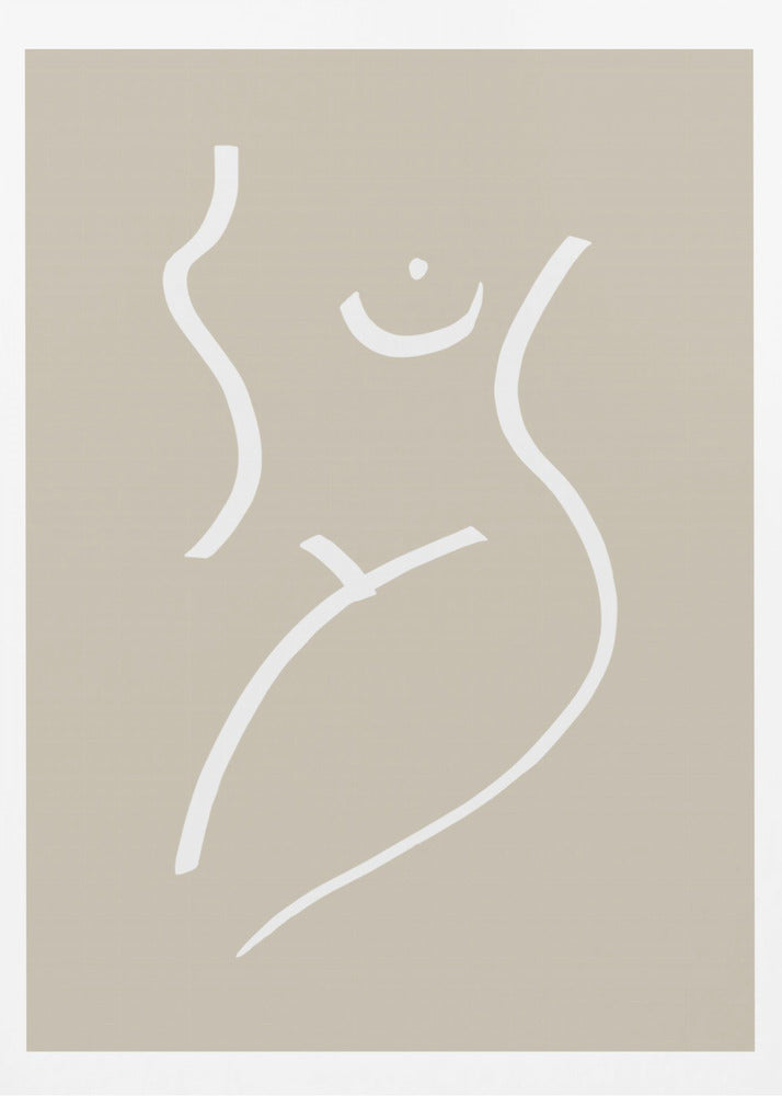 Kroppsskiss Sand | Poster