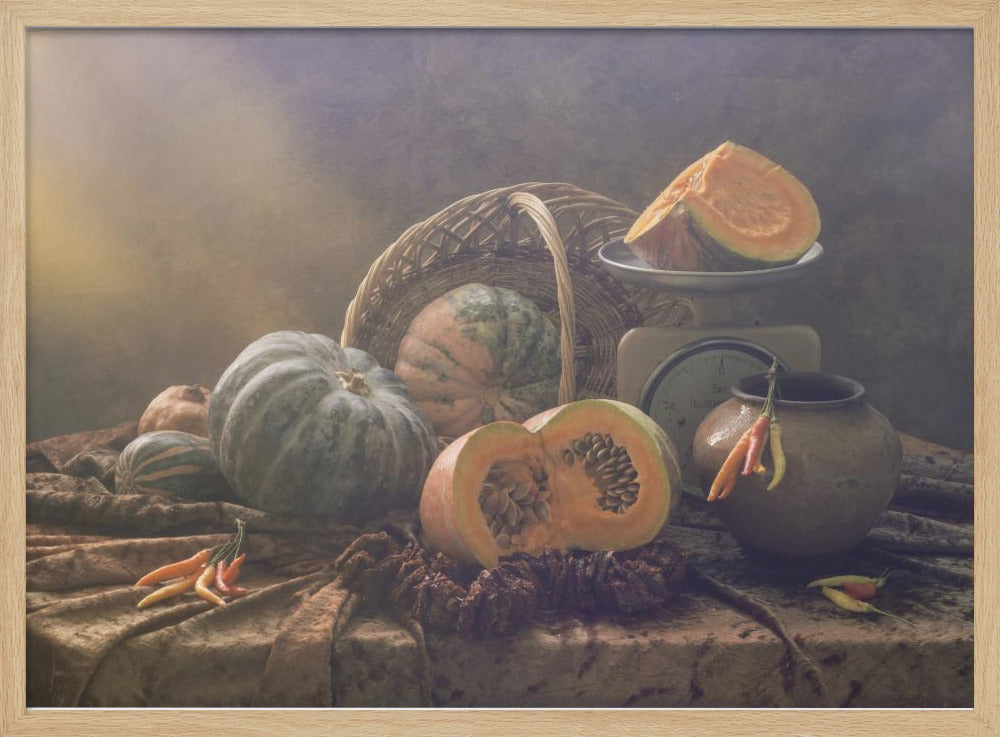 Stilleben med pumpor | Poster