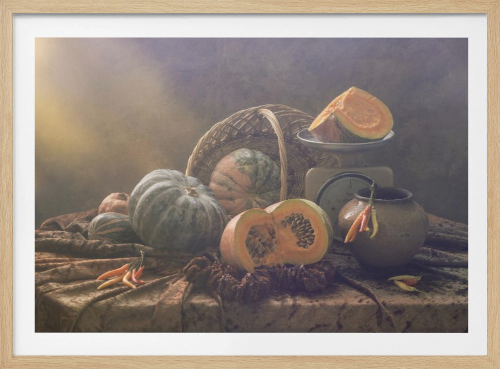 Stilleben med pumpor | Poster