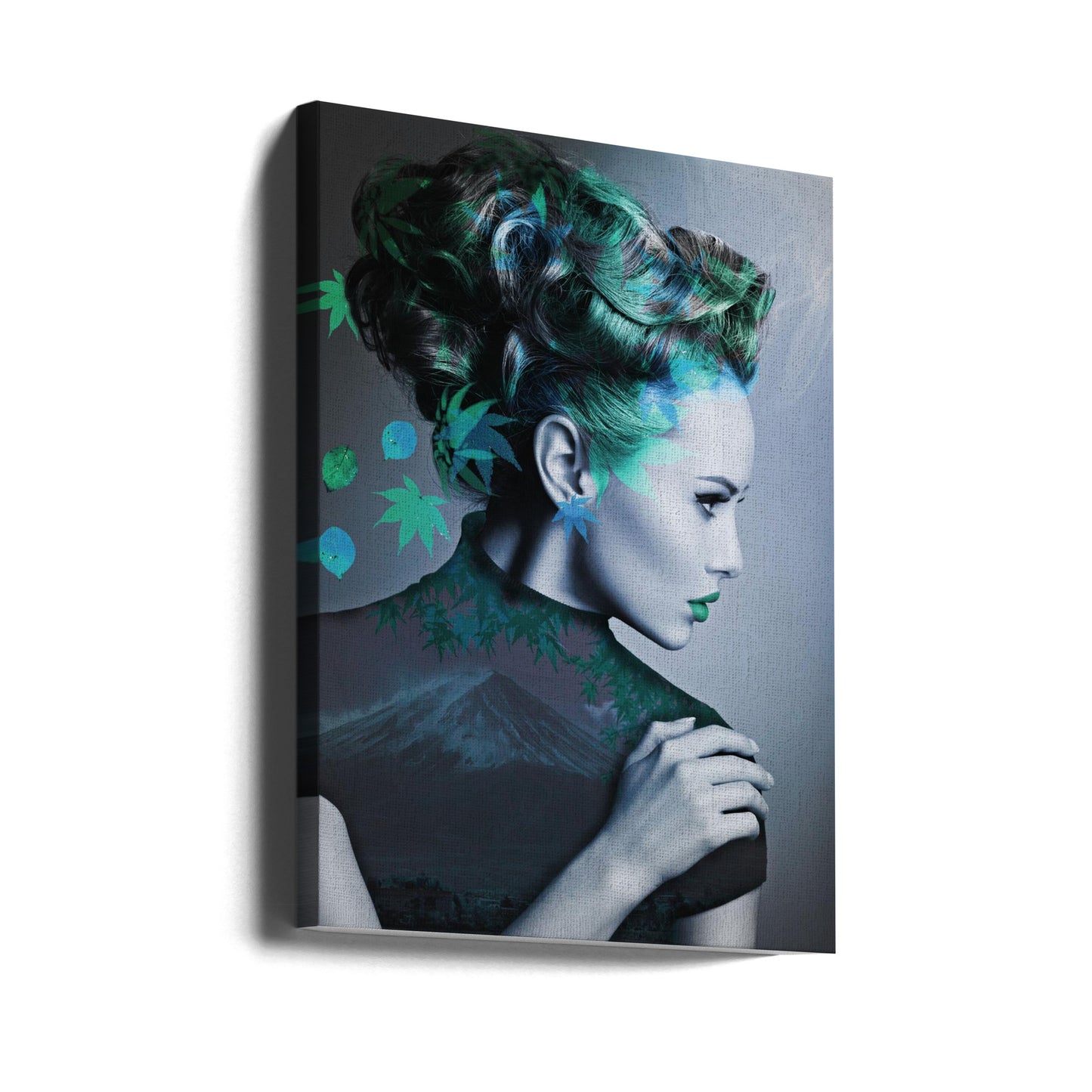Green with leaves | Canvas
