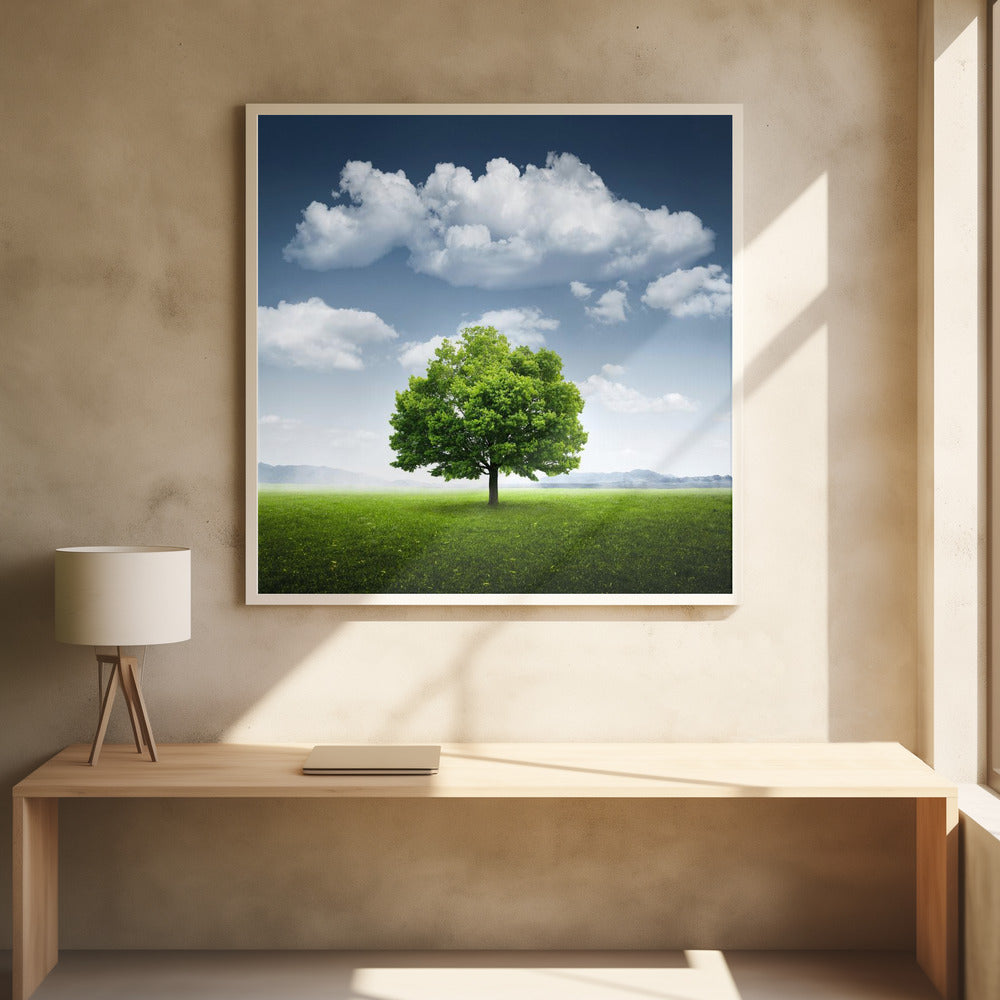 Ensamt träd | Fototapet