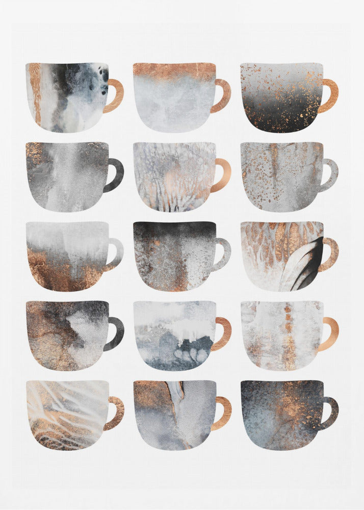 Drömlika kaffekoppar | Poster