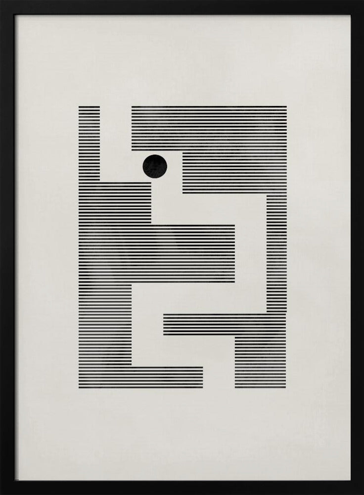 Minimalistisk labyrint | Poster