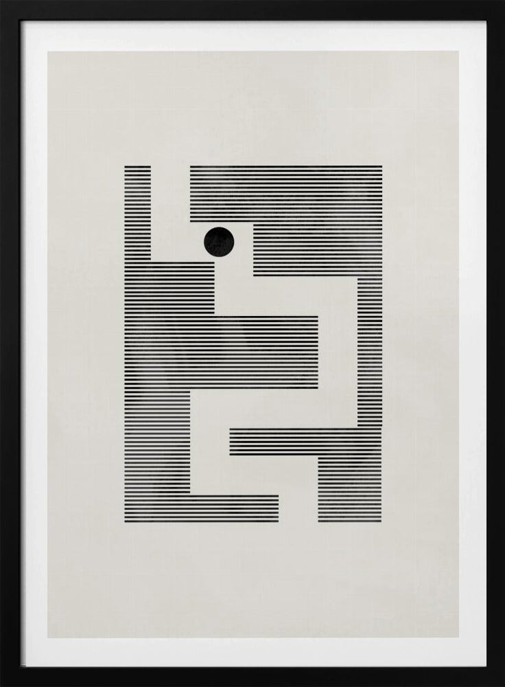 Minimalistisk labyrint | Poster