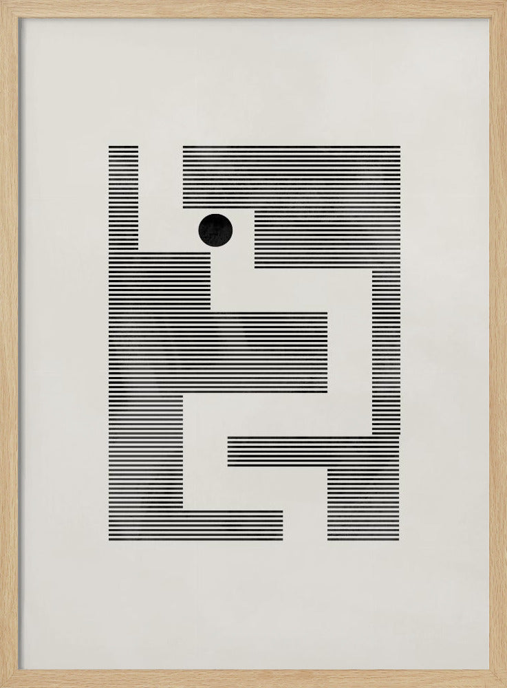 Minimalistisk labyrint | Poster