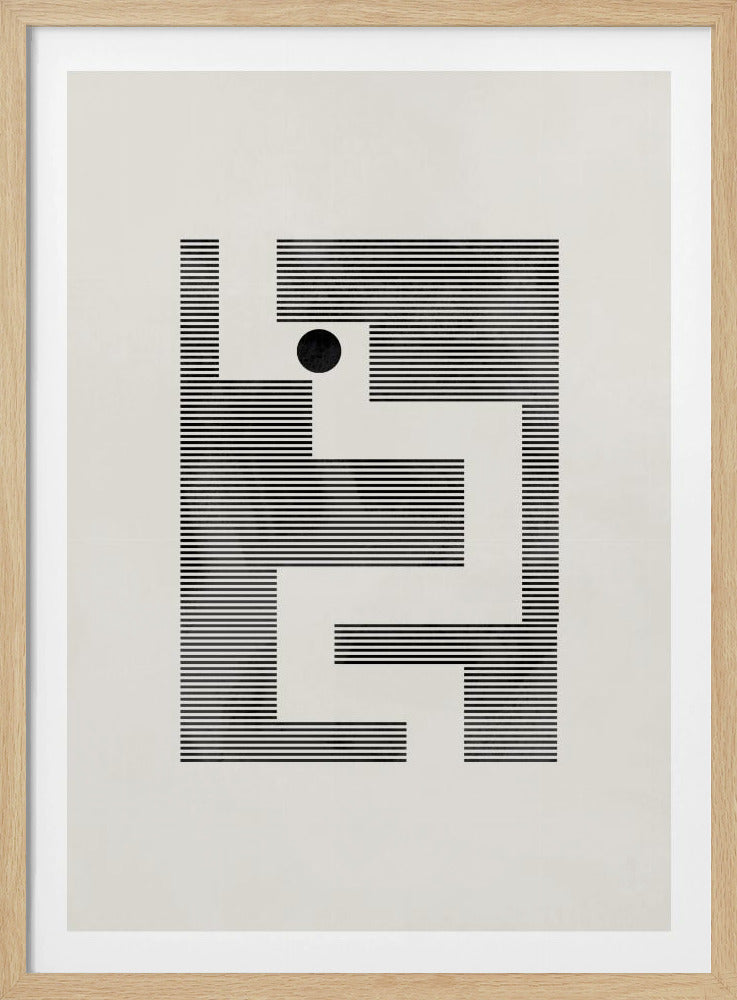 Minimalistisk labyrint | Poster
