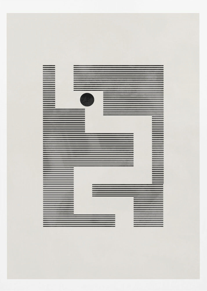 Minimalistisk labyrint | Poster