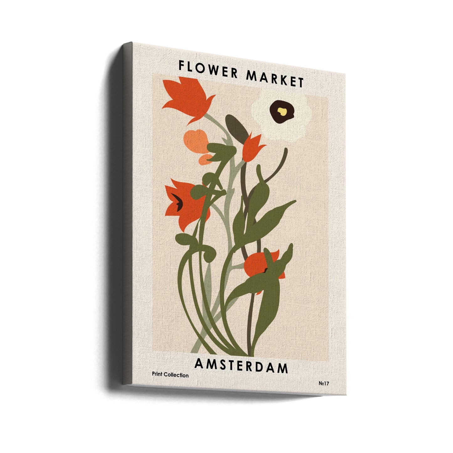 Flower Market Amsterdam | Canvas