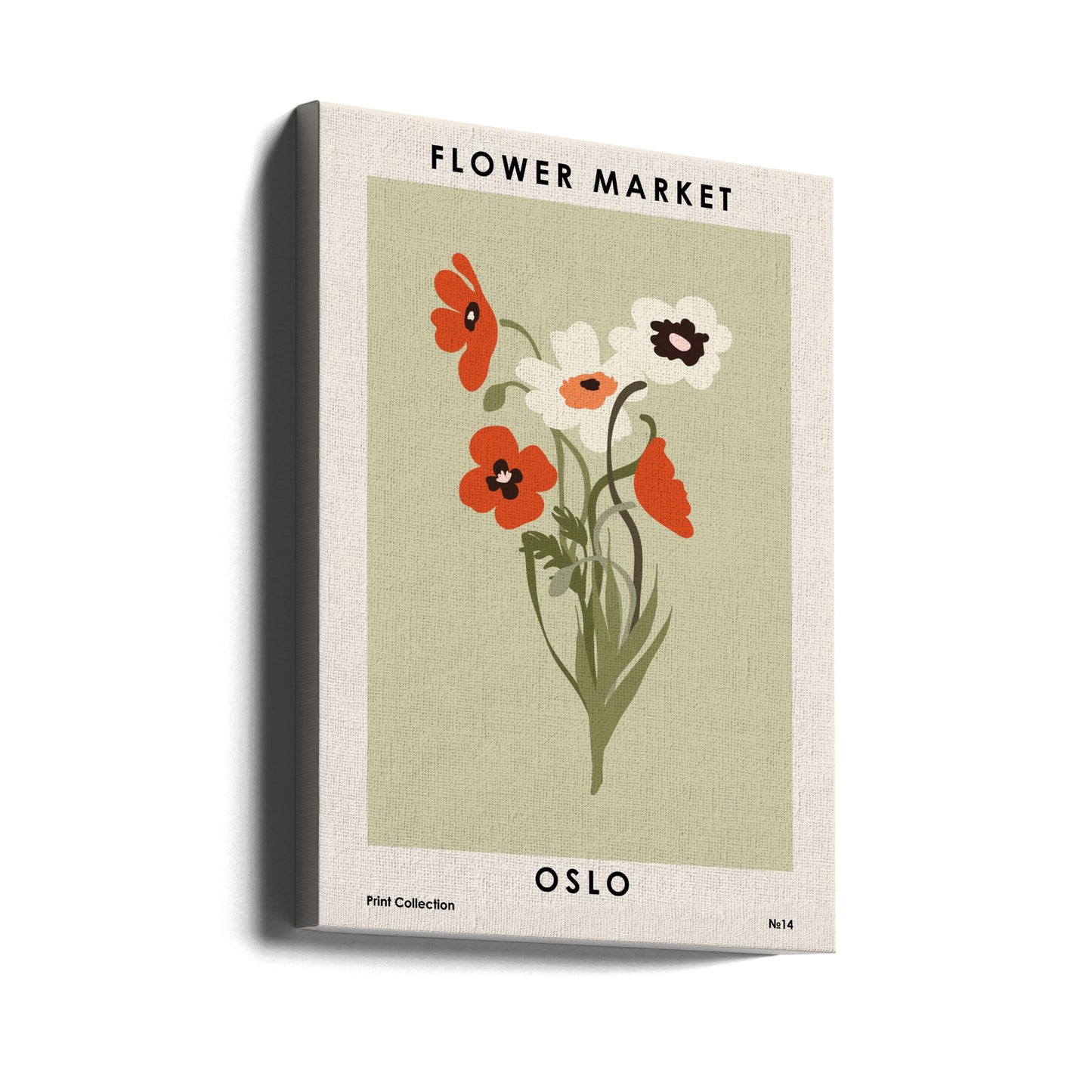 Mercado de flores de Oslo | Impresiones en Lienzo