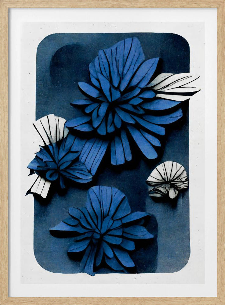 Blå Blommande Djup | Poster