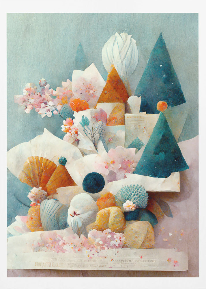 Nyckfullt blomlandskap | Poster