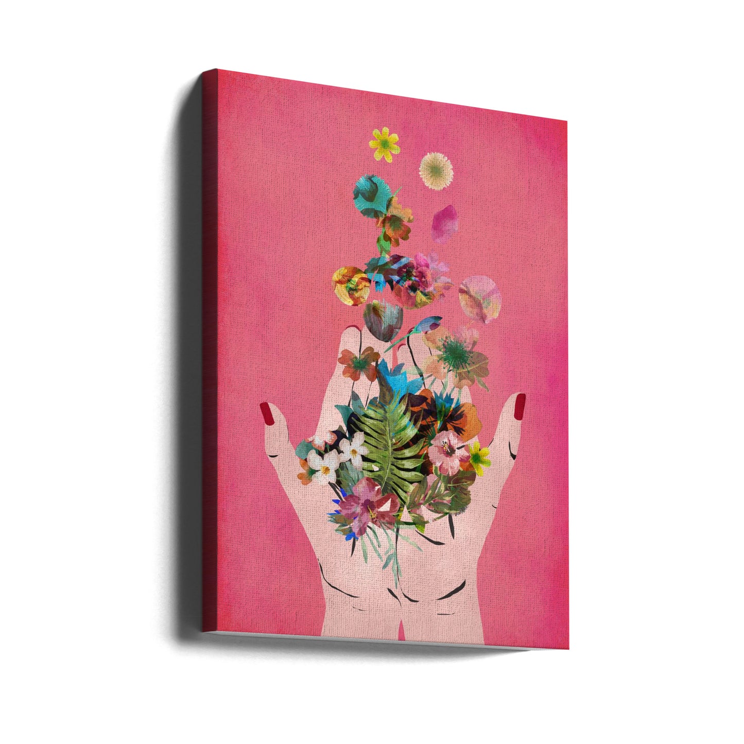 Frida`s Hand`s (Pink Version) | Canvas