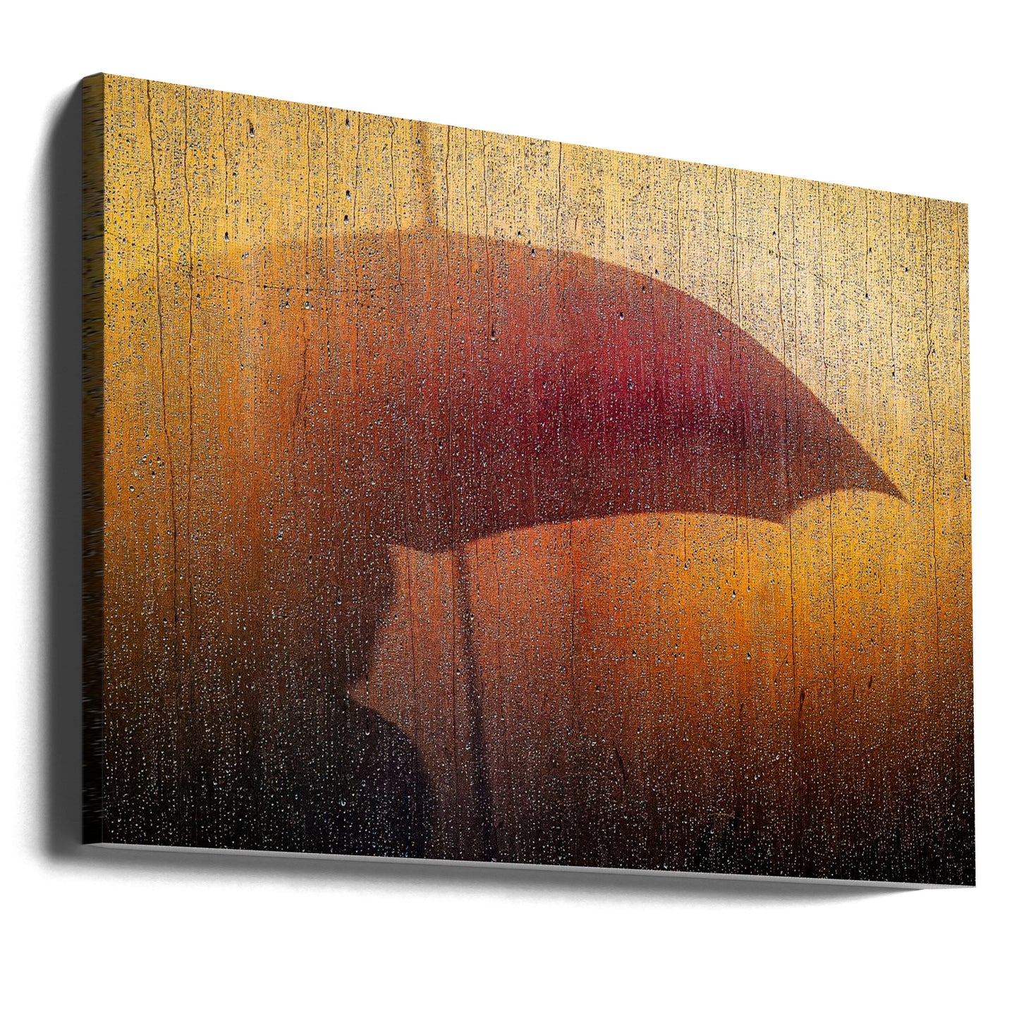 Metallic Wall in rain | Canvas