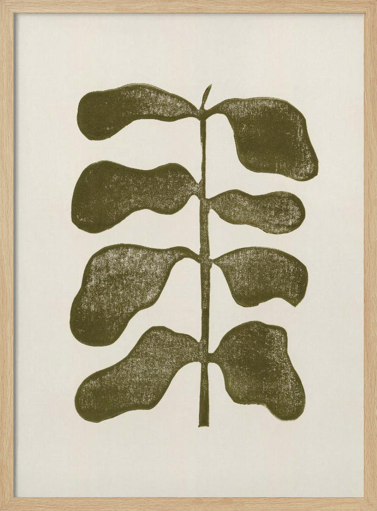 Linocut Plant | Poster