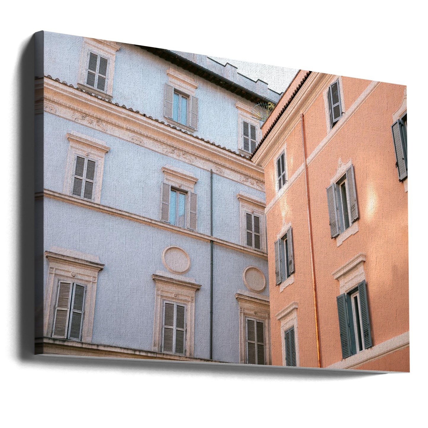 Trastevere i lila och rosa | Canvastavla